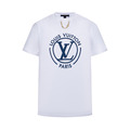 LOUIS VUITTON 大Logo印花鏈條短袖（白色）