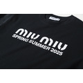 MIUMIU 大logo字母做舊印花短袖_2