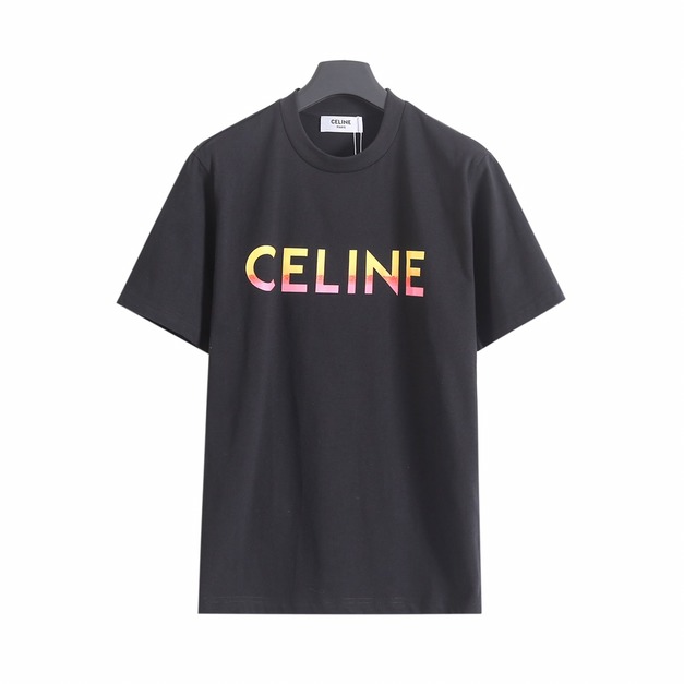 CELINE 膠囊系列漸層字母印花短袖