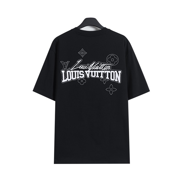 LOUIS VUITTON 背部雷射燒花貼布繡短袖