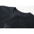 LOUIS VUITTON 矽膠logo壓花短袖 (黑)_2