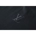 LOUIS VUITTON 矽膠logo壓花短袖 (黑)_3