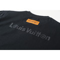 LOUIS VUITTON 矽膠logo壓花短袖 (黑)_4