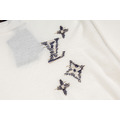 LOUIS VUITTON 素描花卉刺繡針織短袖（白色）_2
