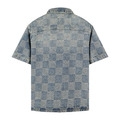 LOUIS VUITTON 棋盤格牛仔短袖襯衫_1
