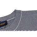 LOUIS VUITTON 皮牌徽章細條紋針織短袖_3