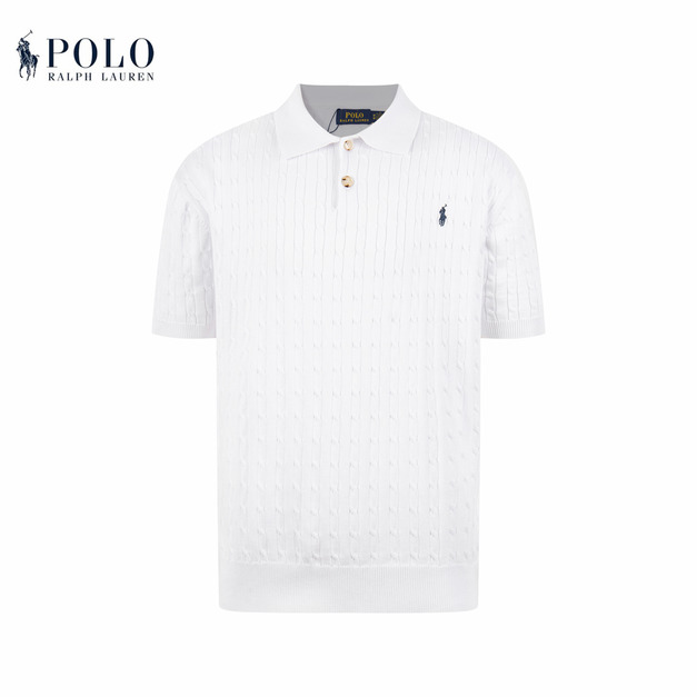 RALPH LAUREN 刺繡小馬POLO衫 (白)