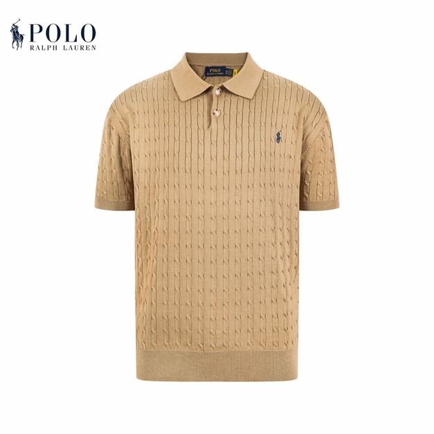 RALPH LAUREN 刺繡小馬POLO衫 (卡其)