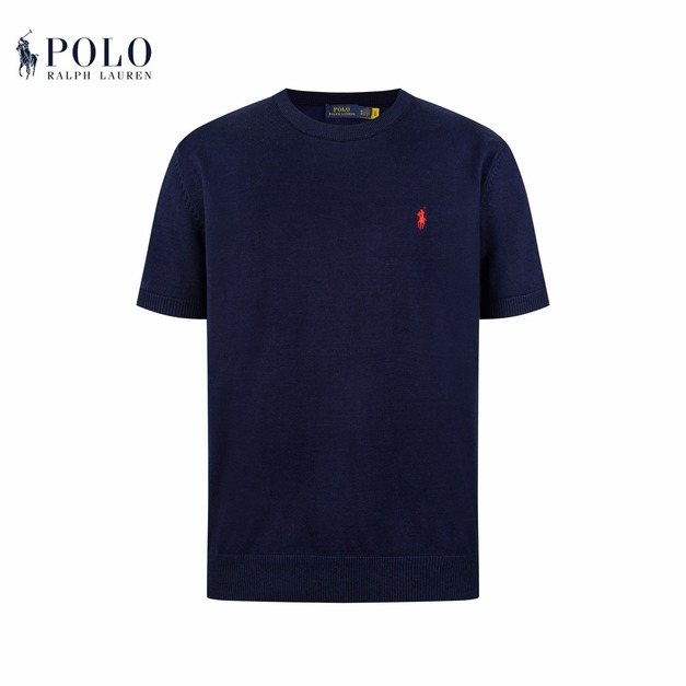 RALPH LAUREN 經典刺繡小馬短袖 (藏青)