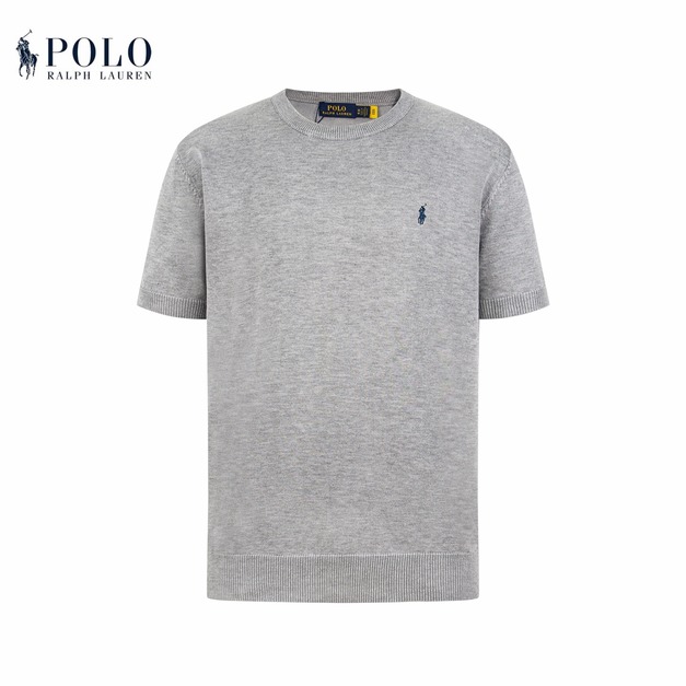 RALPH LAUREN 經典刺繡小馬短袖 (灰)