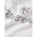CHROME HEARTS 十字刺繡磨破短袖 (白)_5