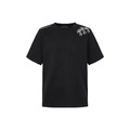 CHROME HEARTS 十字刺繡磨破短袖 (黑)