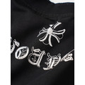 CHROME HEARTS 十字刺繡磨破短袖 (黑)_7