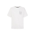 CHROME HEARTS 馬蹄印花素描logo短袖 (白)_1