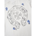 CHROME HEARTS 馬蹄印花素描logo短袖 (白)_2