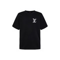 LOUIS VUITTON 珍珠燙鑽LOGO短袖 (黑)