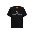 LOUIS VUITTON 珍珠燙鑽LOGO短袖 (黑)_1