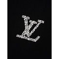 LOUIS VUITTON 珍珠燙鑽LOGO短袖 (黑)_2