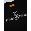 LOUIS VUITTON 珍珠燙鑽LOGO短袖 (黑)_3