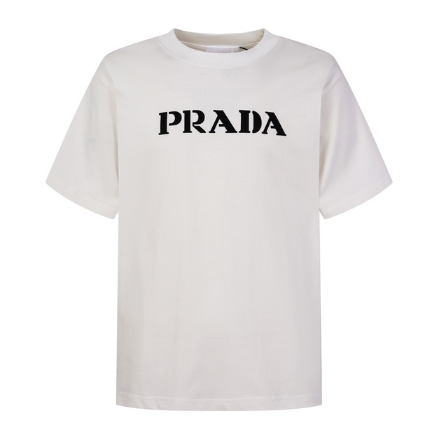 PRADA 經典LOGO短袖 (白)