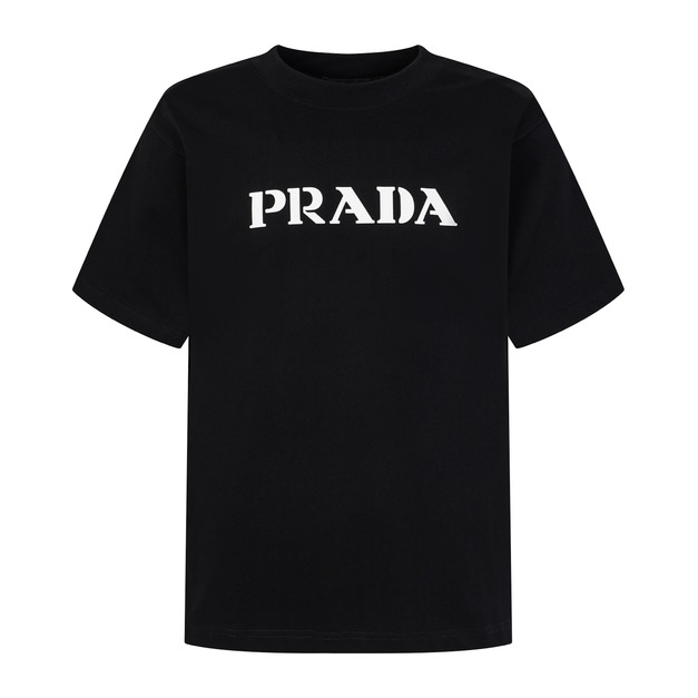 PRADA 經典LOGO短袖 (黑)