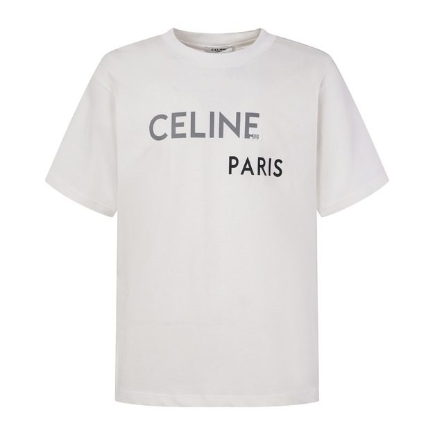 CELINE 經典字母LOGO PARIS短袖 (白)