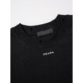 PRADA 胸上小字母LOGO短袖 (黑)_2