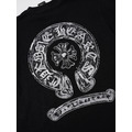 CHROME HEARTS 船錨馬蹄手繪短袖 (黑色)_3