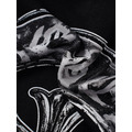 CHROME HEARTS 船錨馬蹄手繪短袖 (黑色)_7