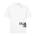 CELINE 側邊印花圓領短袖 (白色)