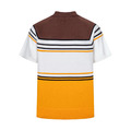 FENDI 拼色條紋針織POLO衫_1