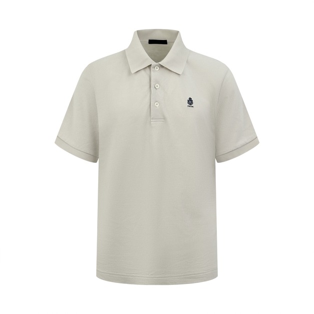 PRADA 徽標刺繡 Polo 衫