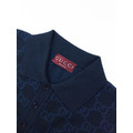 GUCCI 提花滿印短袖毛衣POLO衫_3