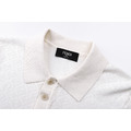FENDI 純色徽標紐扣套頭 POLO 衫 (白)_2