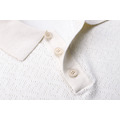 FENDI 純色徽標紐扣套頭 POLO 衫 (白)_3