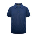 FENDI FF 提花 Polo 領針織衫 (藍色)