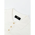 FENDI FF 提花 Polo 領針織衫 (白色)_3