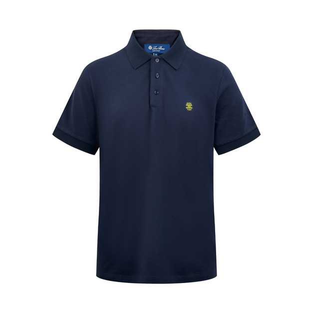 CELINE 標識刺繡 Polo 衫 (藍)