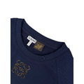 LOEWE 領口馬賽克刺繡短袖 (藍)_3