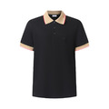 BURBERRY 字母標識 POLO 衫 (黑色)