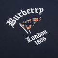 BURBERRY 格紋旗幟字母刺繡圓領短袖 (黑)_2