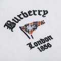 BURBERRY 格紋旗幟字母刺繡圓領短袖 (白)_2