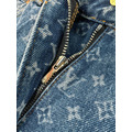 LOUIS VUITTON 標識滿印牛仔短褲_3