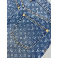 LOUIS VUITTON 標識滿印牛仔短褲_9
