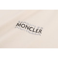 MONCLER 棉質標識LOGO針織短袖 (米白)_2