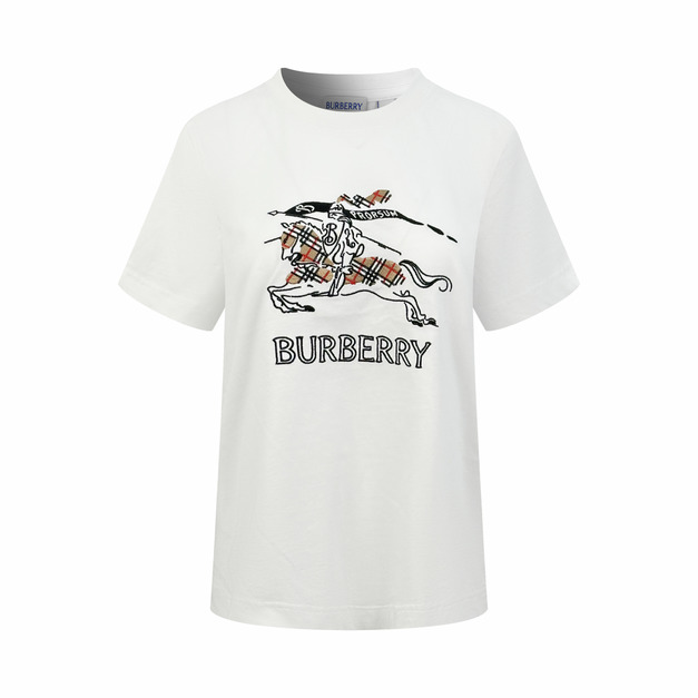 BURBERRY 素描騎士徽標短袖