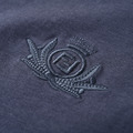 FENDI Club純色徽章短袖 (藍)_2