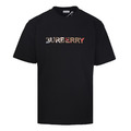 BURBERRY 八色字母繡短袖 (黑)