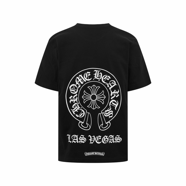 CHROME HEARTS 後背馬蹄鐵梵文短袖 (黑)