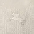 BURBERRY 戰馬格子門禁短袖POLO衫 (白)_2